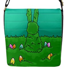 Rabbit Easter Green Blue Egg Flap Messenger Bag (s)