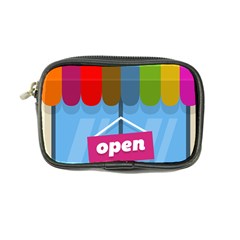 Store Open Color Rainbow Glass Orange Red Blue Brown Green Pink Coin Purse by Mariart