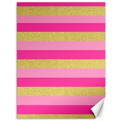 Pink Line Gold Red Horizontal Canvas 36  X 48   by Mariart