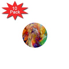 Rainbow Color Splash 1  Mini Buttons (10 pack) 