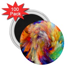 Rainbow Color Splash 2.25  Magnets (100 pack) 