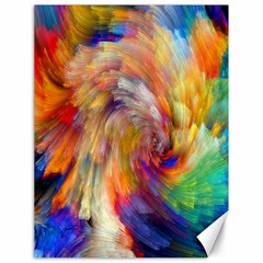 Rainbow Color Splash Canvas 18  x 24  