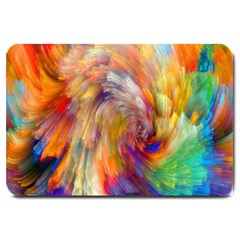 Rainbow Color Splash Large Doormat 