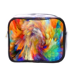 Rainbow Color Splash Mini Toiletries Bags