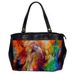 Rainbow Color Splash Office Handbags