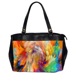 Rainbow Color Splash Office Handbags (2 Sides) 