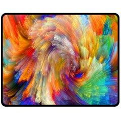 Rainbow Color Splash Fleece Blanket (Medium) 