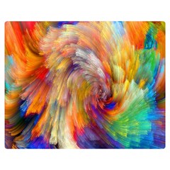 Rainbow Color Splash Double Sided Flano Blanket (Medium) 