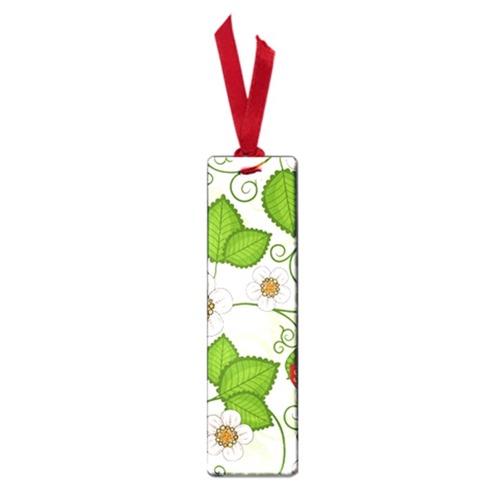 Strawberry Fruit Leaf Flower Floral Star Green Red White Small Book Marks