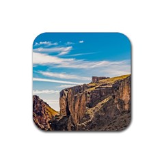 Rocky Mountains Patagonia Landscape   Santa Cruz   Argentina Rubber Coaster (Square) 