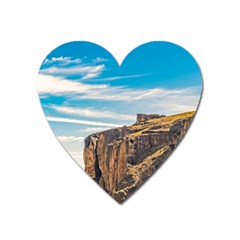 Rocky Mountains Patagonia Landscape   Santa Cruz   Argentina Heart Magnet by dflcprints