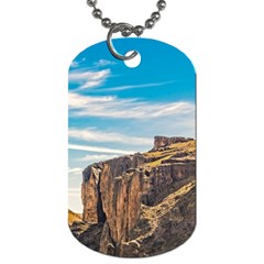 Rocky Mountains Patagonia Landscape   Santa Cruz   Argentina Dog Tag (One Side)