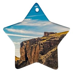 Rocky Mountains Patagonia Landscape   Santa Cruz   Argentina Star Ornament (Two Sides)