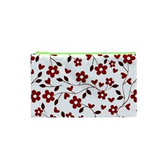 Floral Pattern Cosmetic Bag (xs)