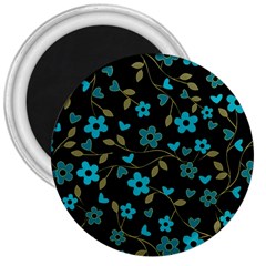 Floral Pattern 3  Magnets by Valentinaart