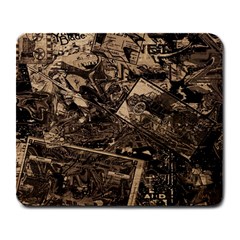 Vintage Newspaper  Large Mousepads by Valentinaart