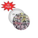 Comic book  1.75  Buttons (10 pack) Front