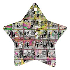 Comic Book  Star Ornament (two Sides) by Valentinaart