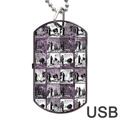 Comic Book  Dog Tag Usb Flash (one Side) by Valentinaart