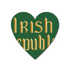 The Irish Republic Flag (1916, 1919-1922) Heart Magnet by abbeyz71