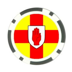 Flag Of The Province Of Ulster  Poker Chip Card Guard by abbeyz71