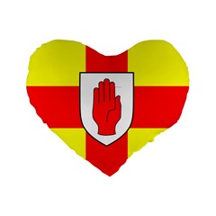 Flag Of The Province Of Ulster  Standard 16  Premium Heart Shape Cushions