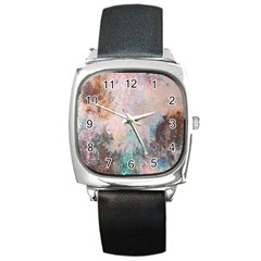 Cold Stone Abstract Square Metal Watch by digitaldivadesigns