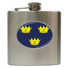 Flag Of Irish Province Of Munster Hip Flask (6 Oz) by abbeyz71