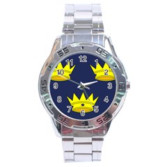 Flag Of Irish Province Of Munster Stainless Steel Analogue Watch