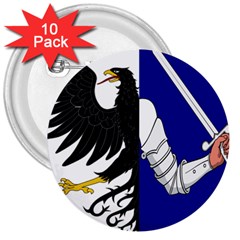 Flag Of Connacht 3  Buttons (10 Pack) 