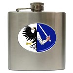 Flag of Connacht Hip Flask (6 oz) Front