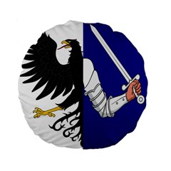 Flag Of Connacht Standard 15  Premium Flano Round Cushions by abbeyz71