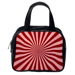 Sun Background Optics Channel Red Classic Handbags (One Side)