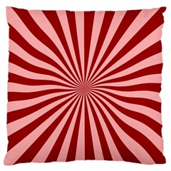 Sun Background Optics Channel Red Large Flano Cushion Case (One Side)