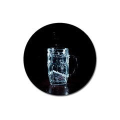 Glass Water Liquid Background Magnet 3  (Round)