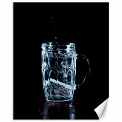 Glass Water Liquid Background Canvas 11  x 14  