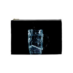 Glass Water Liquid Background Cosmetic Bag (Medium) 