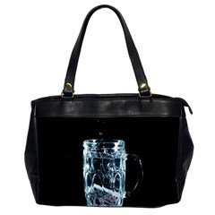 Glass Water Liquid Background Office Handbags (2 Sides) 