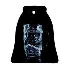 Glass Water Liquid Background Ornament (Bell)