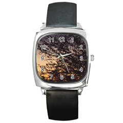 Arizona Sunset Square Metal Watch