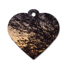 Arizona Sunset Dog Tag Heart (One Side)