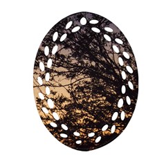 Arizona Sunset Oval Filigree Ornament (Two Sides)