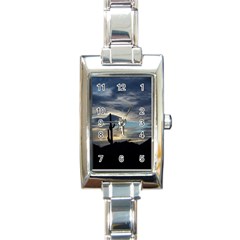 Cactus Sunset Rectangle Italian Charm Watch by JellyMooseBear