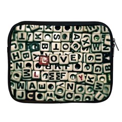 Love Apple Ipad 2/3/4 Zipper Cases by JellyMooseBear