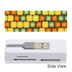 Random Hibiscus Pattern Memory Card Reader (stick)  by linceazul