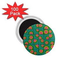 Tiled Circular Gradients 1 75  Magnets (100 Pack)  by linceazul