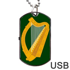 Flag Of Leinster Dog Tag Usb Flash (two Sides) by abbeyz71