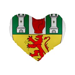County Antrim Coat Of Arms Standard 16  Premium Heart Shape Cushions by abbeyz71