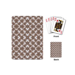 Stylized Leaves Floral Collage Playing Cards (mini) 