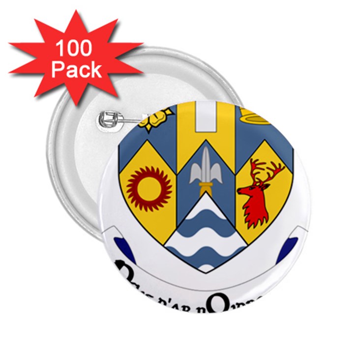 County Clare Coat of Arms 2.25  Buttons (100 pack) 